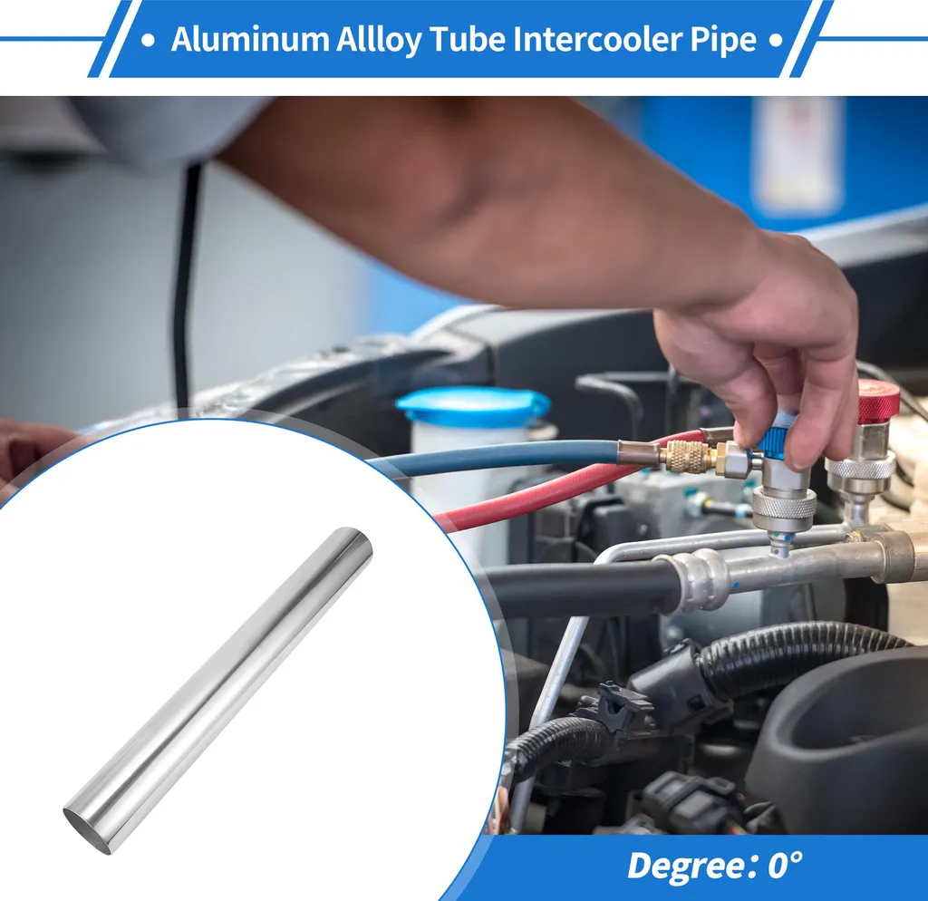 Tube alu 76mm pour montage de filtre à air et intercooler custom