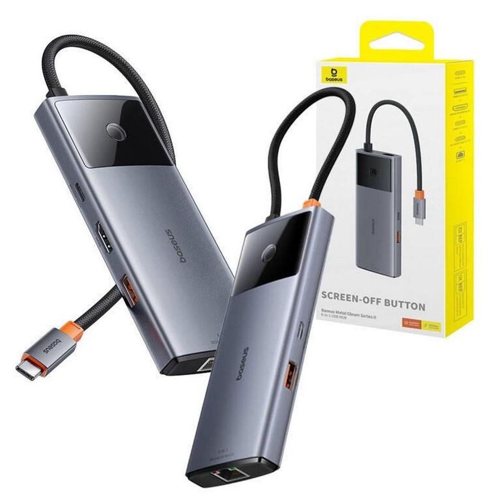 Baseus B00061802813-00, USB Typ-C, HDMI, RJ-45, USB 3.2 Gen Produktbild 