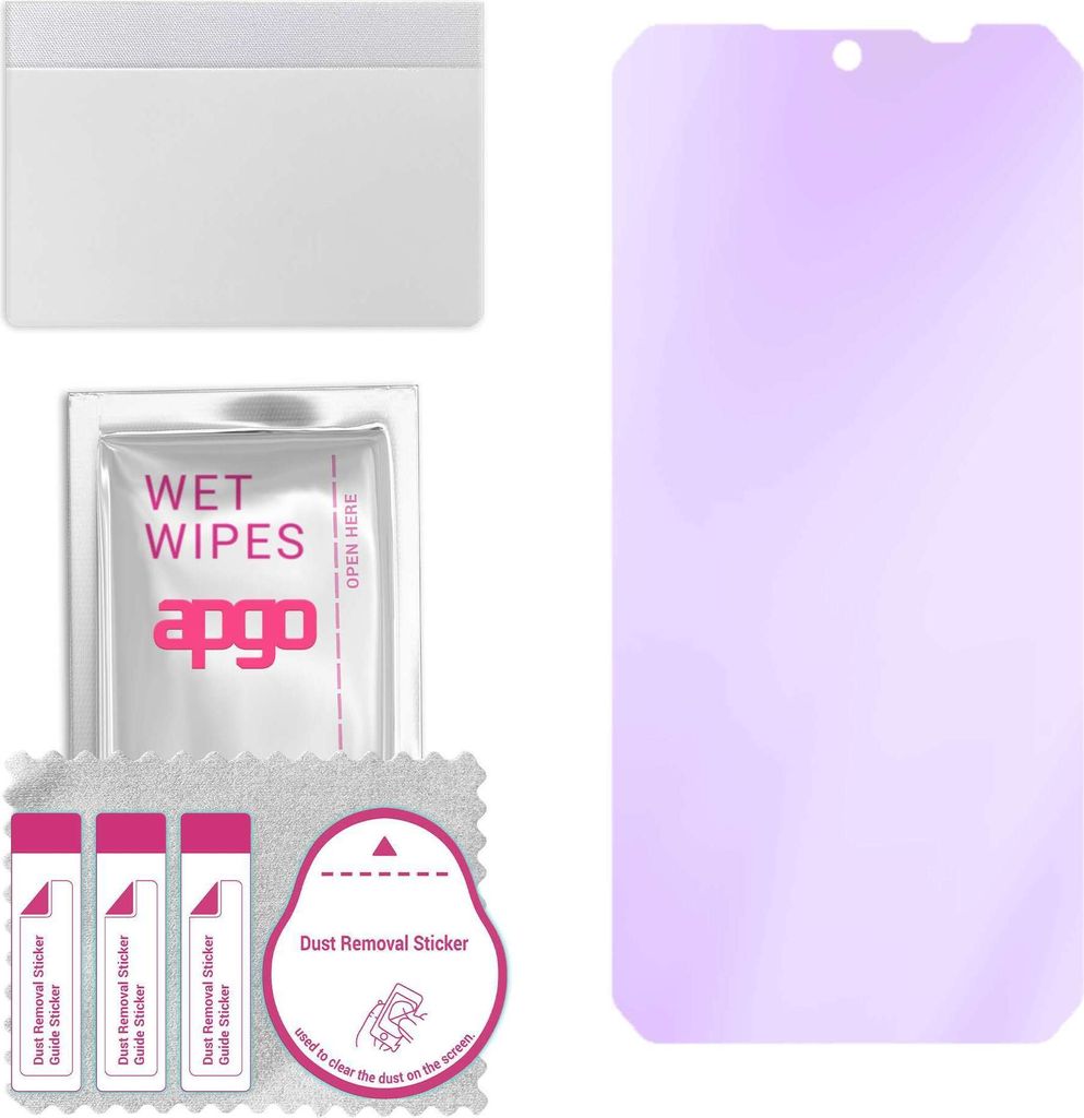 apgo Hybrid Schutzglas, kompatibel mit Ulefone Armor 9, Anti-Blue, 9H Härte, toller Ersatz für Hartglas, kratzfester Displayschutzglas, Displaysc...