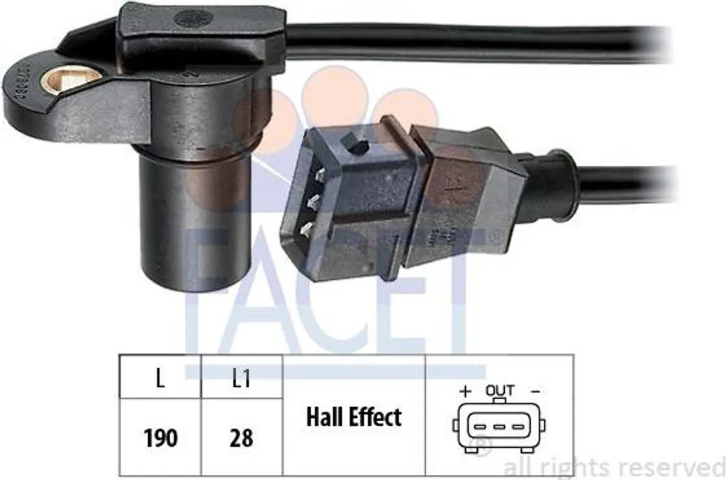 Capteur de position d'arbre à cames FACET 90278 OE 3935022040 Accent