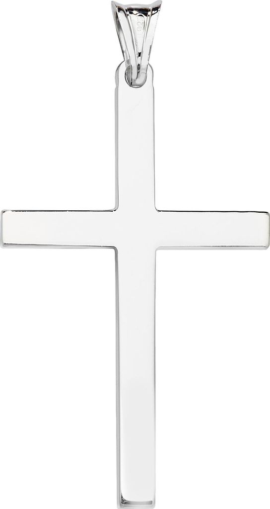 Eleganter 925 Sterling Silber kreuz Damen - Anhänger - 49mm*26mm, 5 Gramm; TRS23945