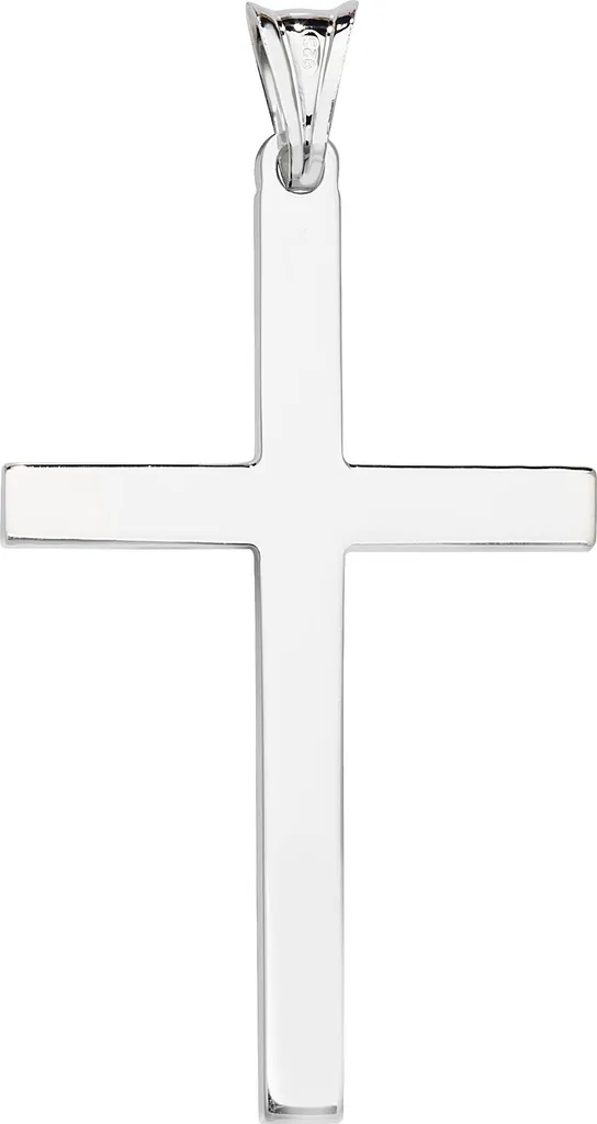 Pendentif Croix 49mm Argent 925 Finition Miroir - 5g Qualité Pro