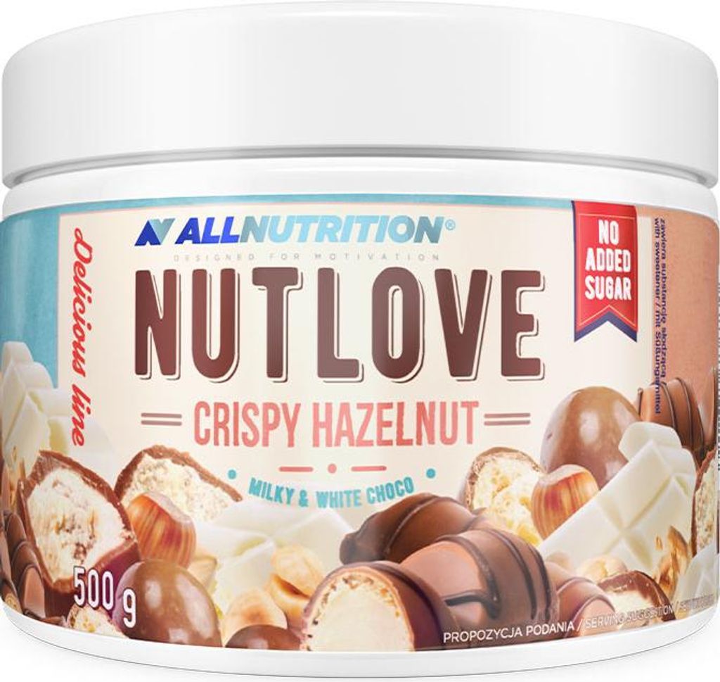 ALLNUTRITION Nutlove Crispy Hazelnut 500g Nussige Creme Produktbild 