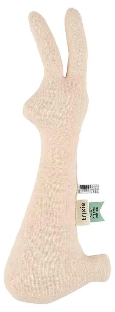 Hochet d'Éveil Lapin Rose pour Bébé - Cadeau de Naissance Idéal