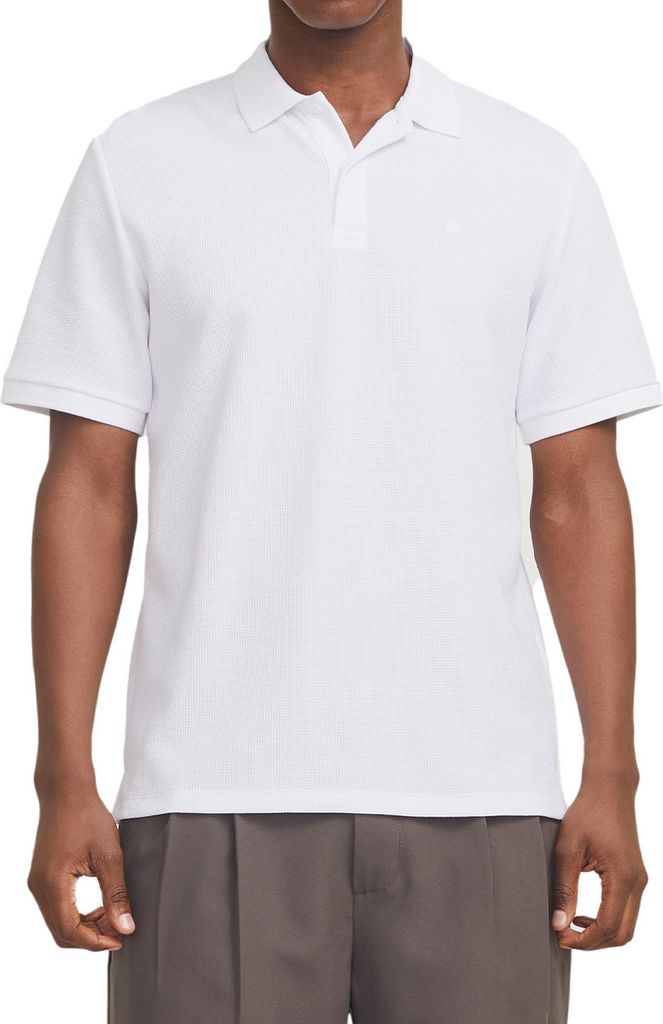 Jack & Jones Austin Poloshirt Leichter und dehnbarer Stoff, Normal geschnitten, Mit Knopfleiste