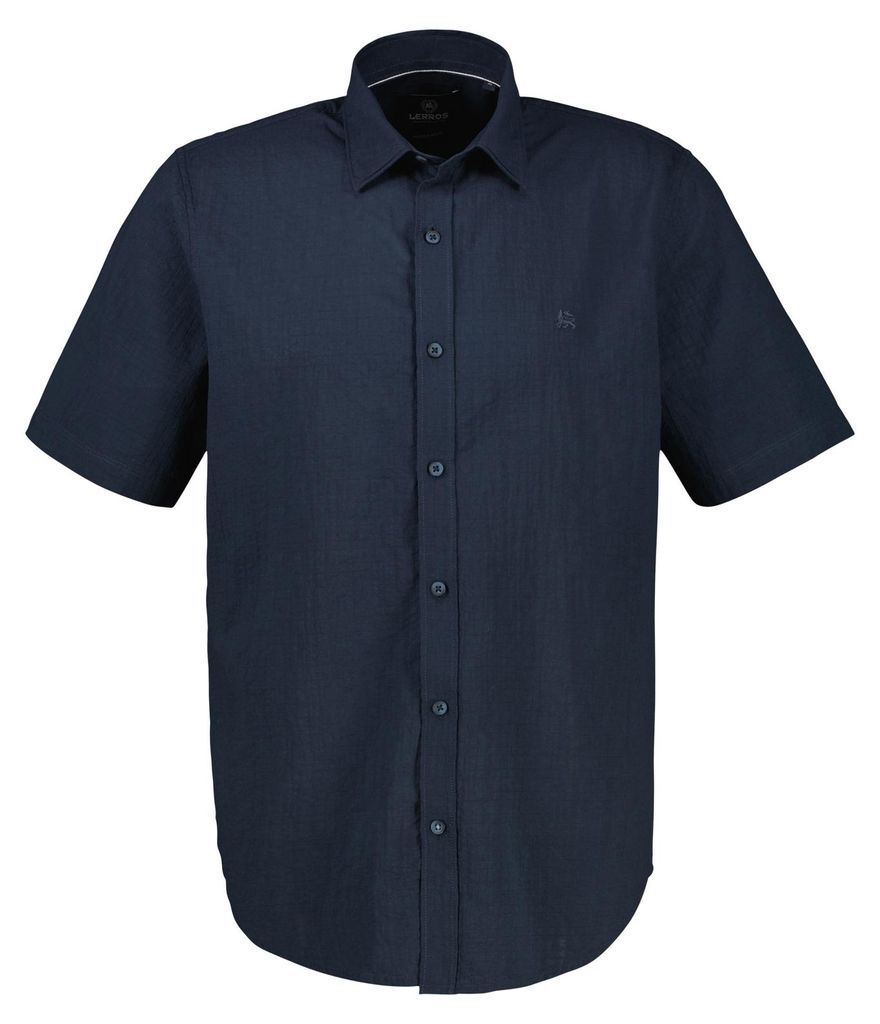 55Lerros - Herren Freizeit kurzarm Hemd, (2642332), Größe:M, Farbe:Navy (485)