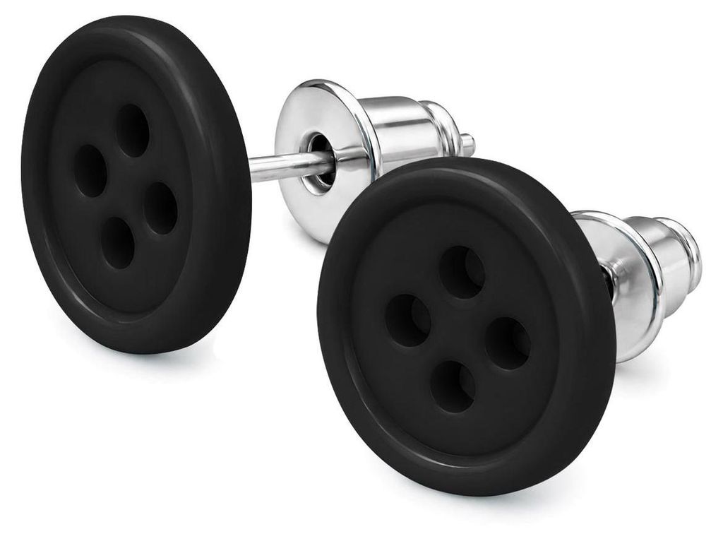 Rockabilly Knopf Ohrstecker in verschiedenen Farben Retro Produktbild 