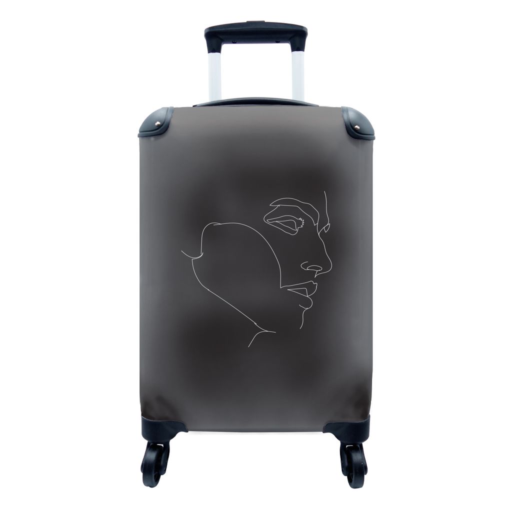 MuchoWow® Koffer Handgepäck Trolley Rollkoffer Kleine Produktbild 