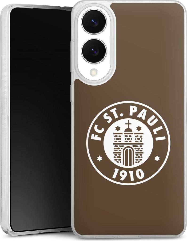 DeinDesign Handyhülle für Samsung Galaxy S25 Edge Silikon Hülle Case Smartphone Schutzhülle FC St. Pauli Offizielles Lizenzprodukt Wappen