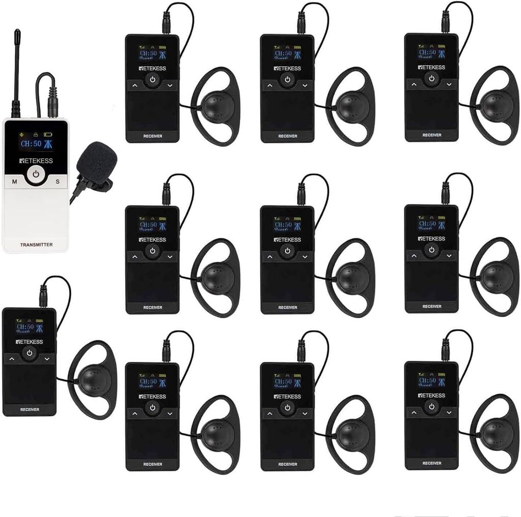 System tour guide Retekess TT116, system tłumaczeń Zdjęcie produktu 