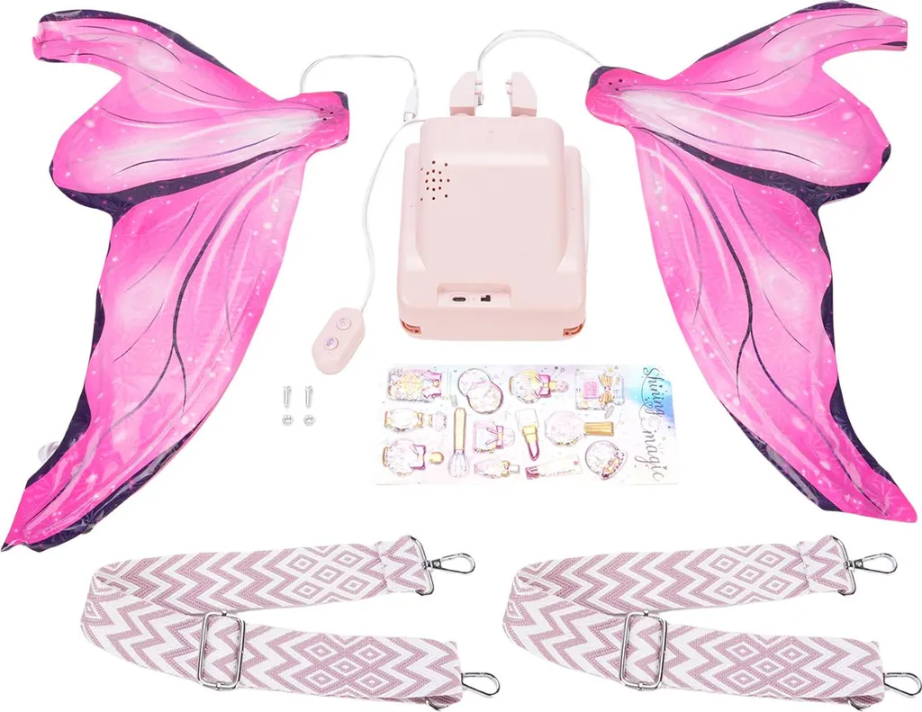 Ailes électriques papillon pour enfant avec lumières LED et mouvement