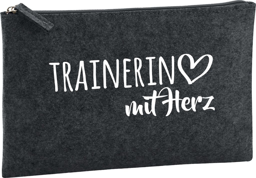 Huuraa Kulturbeutel Trainerin mit Herz 1 Liter Charcoal Produktbild 