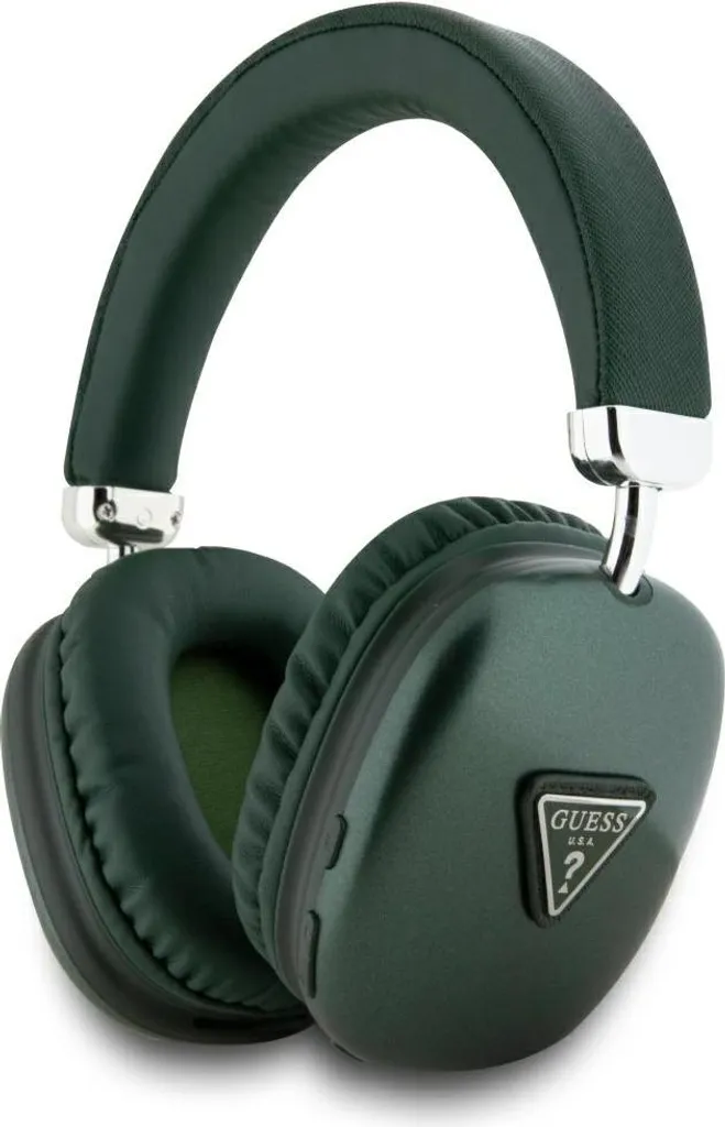 Écouteurs Guess Bluetooth 5.3 avec Logo Triangle 4G Kaki et Son Premium