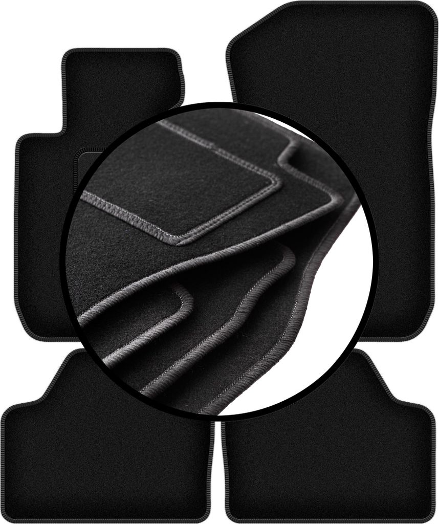 Komplettset Veloursmatten für: BMW X1 E84 xDrive 0 (2004-2011)