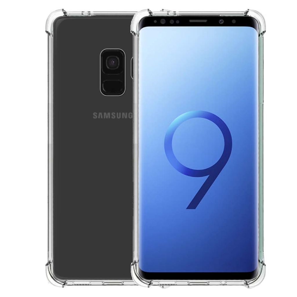 Smartphonica TPU Hardcase Fall für Samsung Galaxy S9 stoßfest transparent