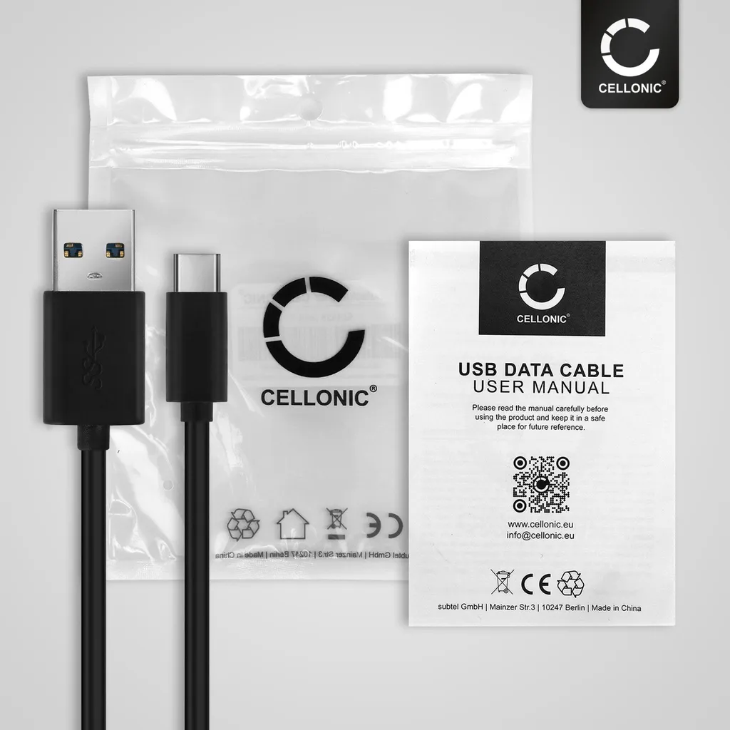 Cavo Dati USB-C Nikon Z6 II Z7 II D6 | 3.1 Gen 1 3A 1m CELLONIC - 6