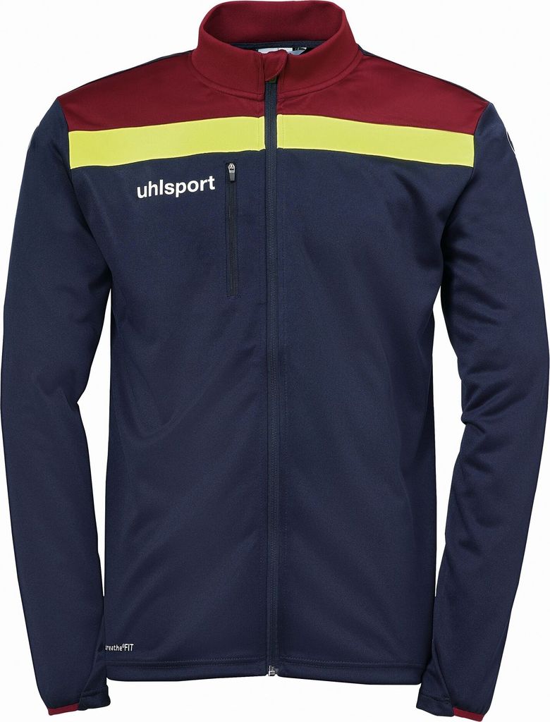 Uhlsport Offense 23 Polyesterjacke Herren - Marine / Bordeaux / Neongelb