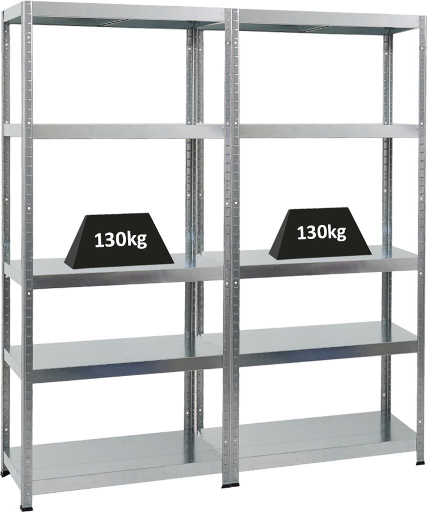 Mega Deal | 2x Schwerlastregal Steel Eagle  | HxBxT Produktbild 