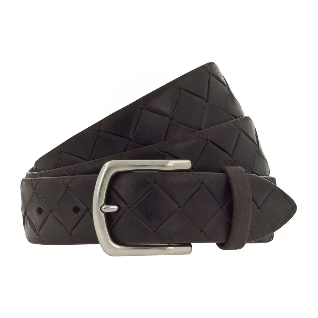 Cintura Vanzetti Pelle 35mm Marrone Scuro W90 | Stile Casual Senza Tempo - 2