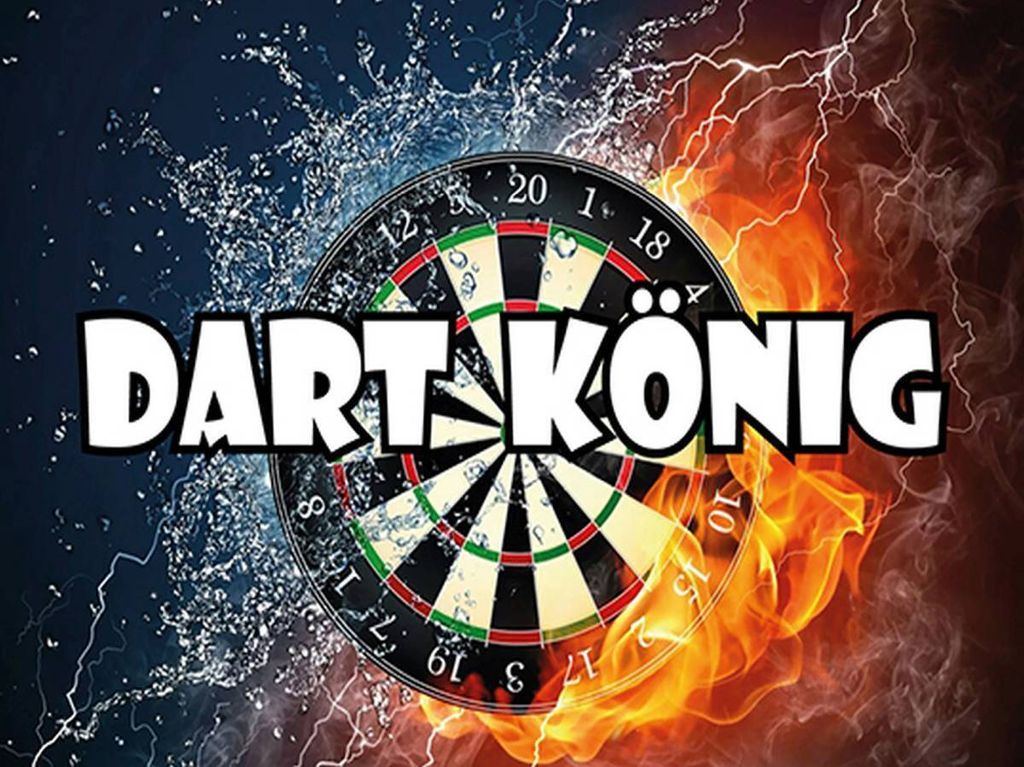 vianmo Holzschild 30x40 cm Darts Dart König