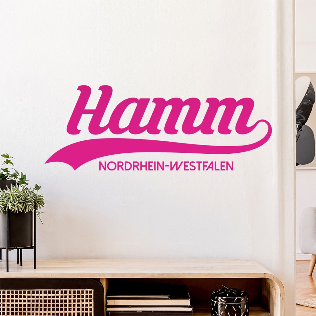 Hamm Nordrhein-Westfalen Wandtattoo Wandaufkleber Wall Sticker - Dekoration, Küche, Wohnzimmer, Schlafzimmer, Badezimmer