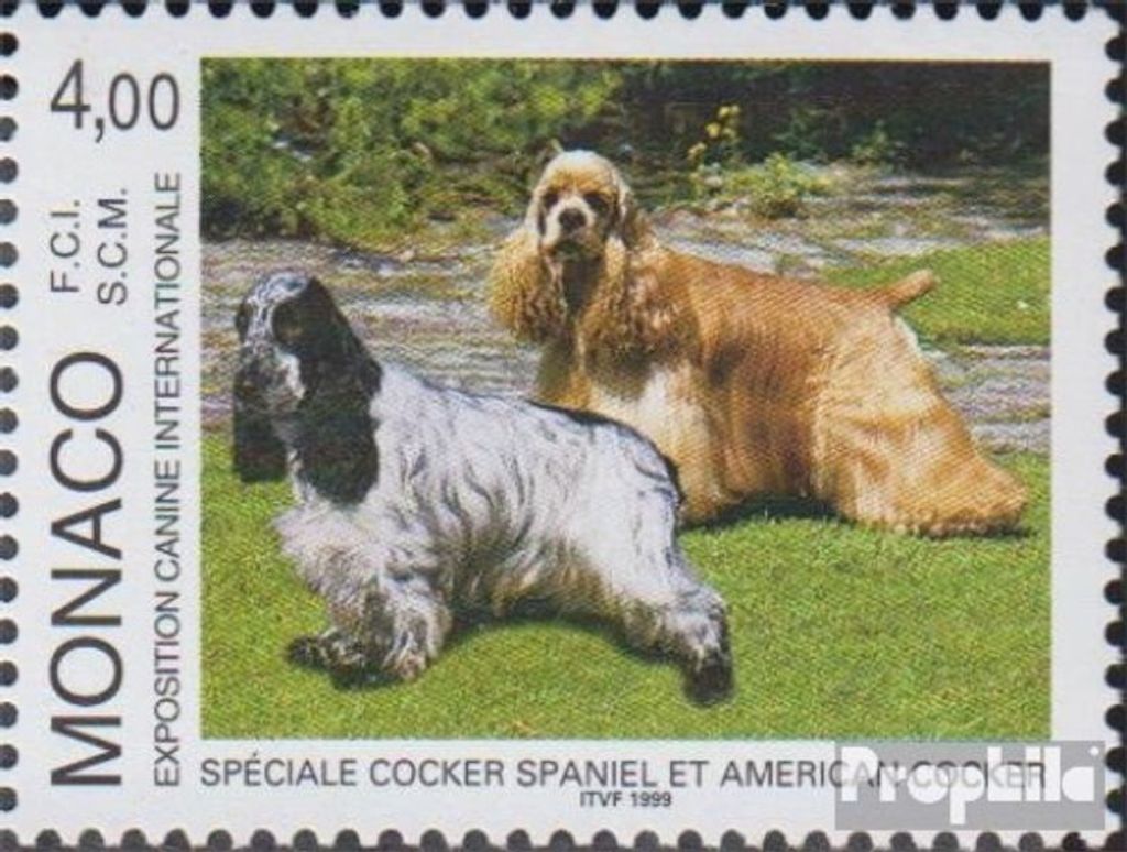 Briefmarken Monaco 1999 Mi 2437 (kompl.Ausg.) postfrisch Hundeausstellung