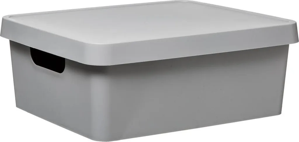 Box 11L Ermetico Grigio con Coperchio | Sistema Storage Impilabile Moderno
