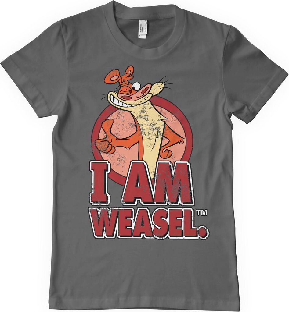 I Am Weasel T-Shirt - Medium - DarkGrey
