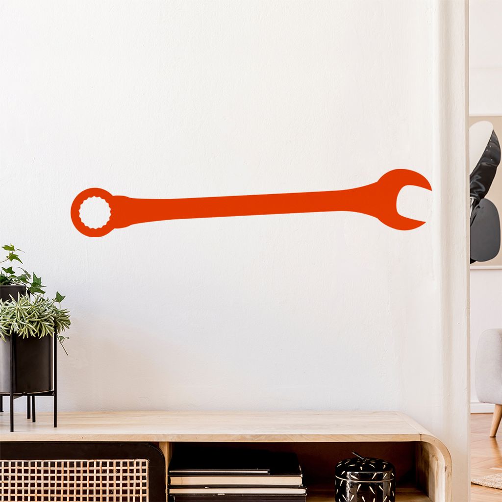 Maulschlüssel Schrauben Wandtattoo Wandaufkleber Wall Sticker - Dekoration, Küche, Wohnzimmer, Schlafzimmer, Badezimmer