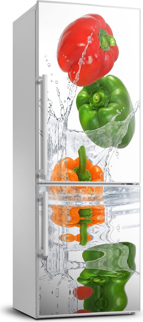 Tulup Kühlschrankdekoration - 70x190 cm - Aufkleber auf dem Kühlschrank - Pfeffer