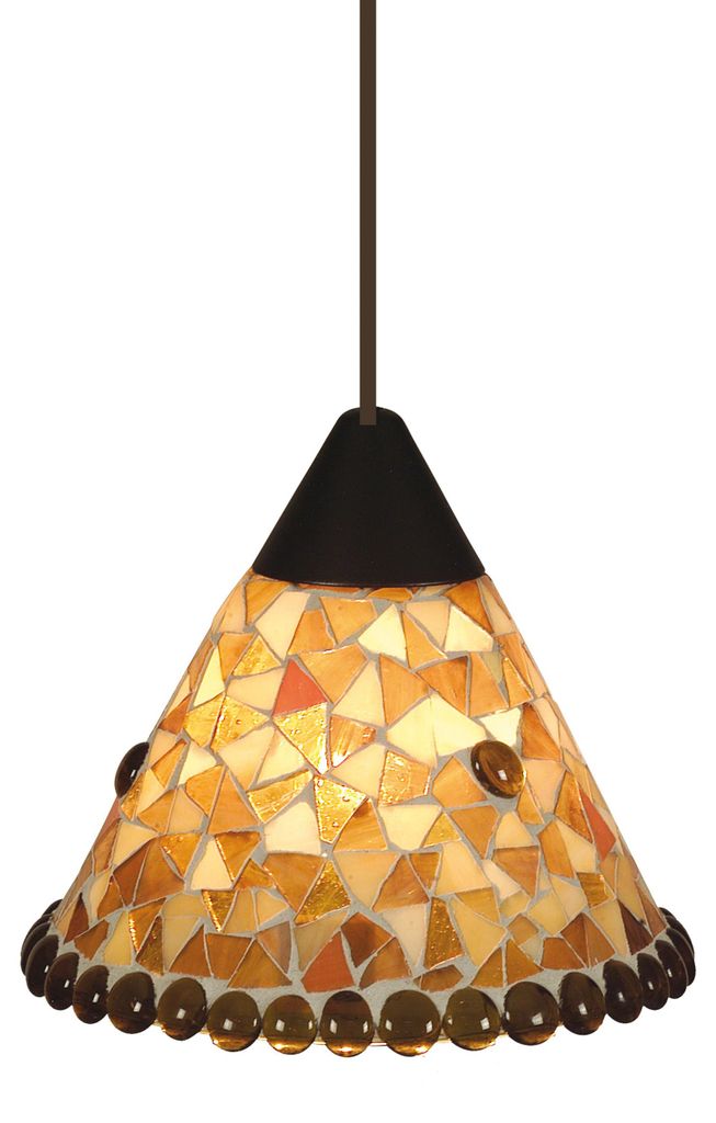 Pendelleuchten - Mosaik-Pendelleuchte, Hängelampe beige, Produktbild 