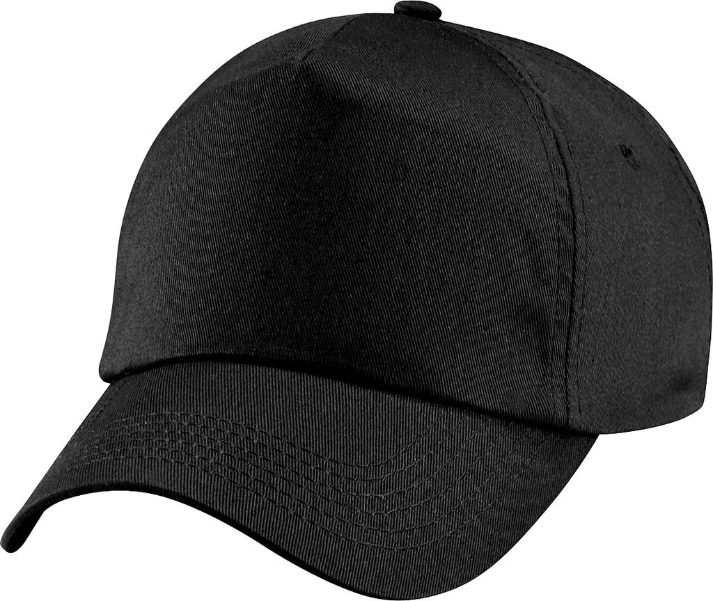 Beechfield Uni Baseball Kappe Junior Original einfarbig RW217 (Einheitsgröße) (Schwarz)