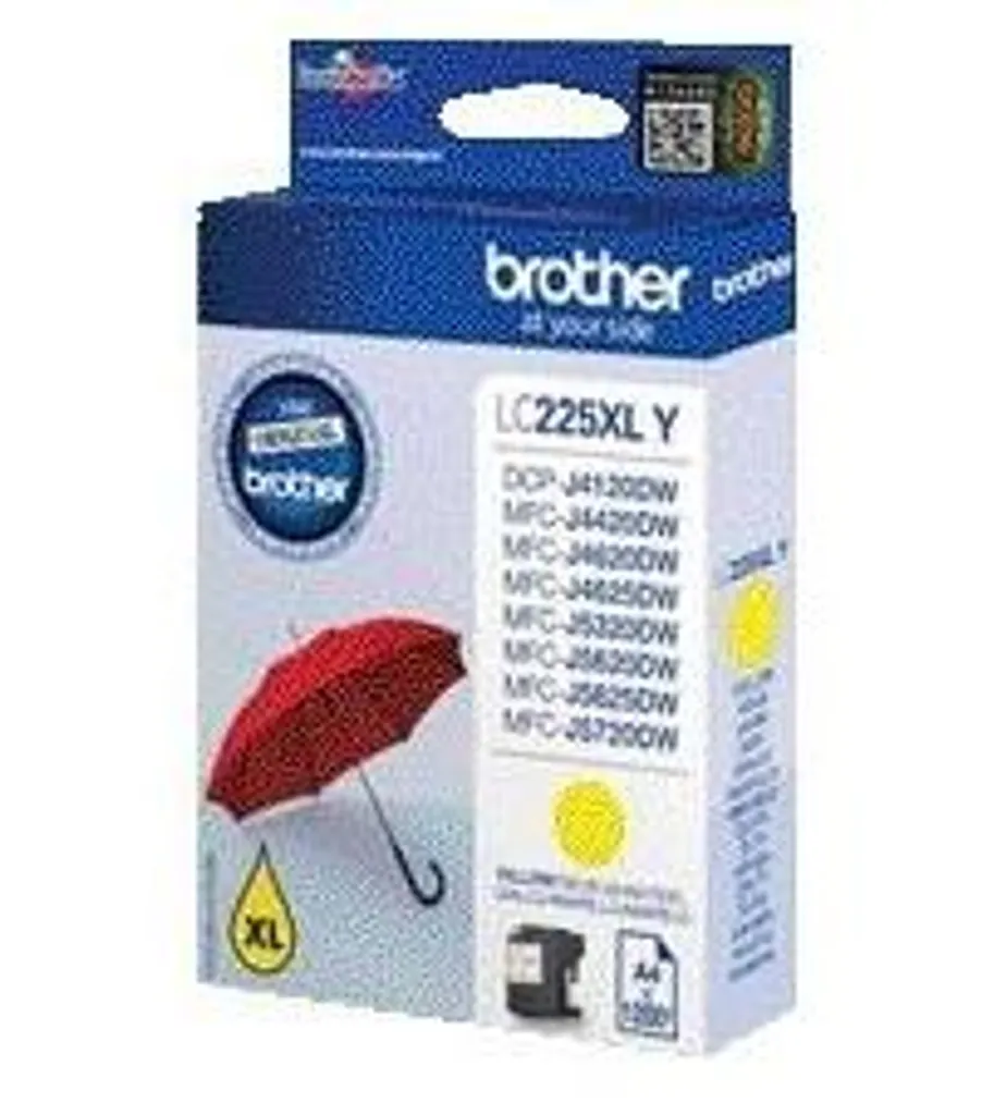 Cartouche d'encre Jaune Brother LC-225XLY pour Imprimante MFC - 5 PCS