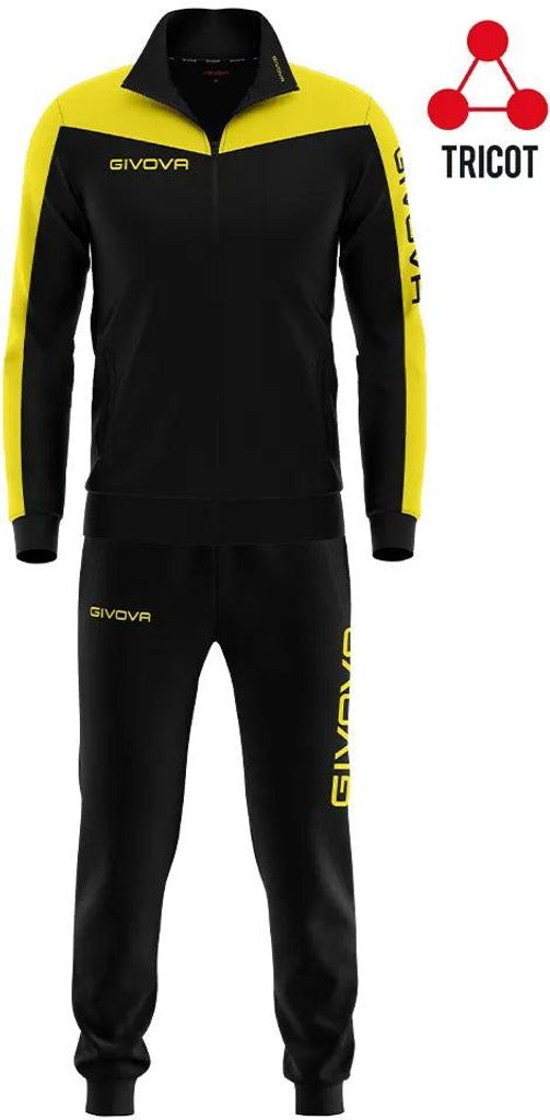 Sportset Givova Roma Schwarz-Gelb Schwarz