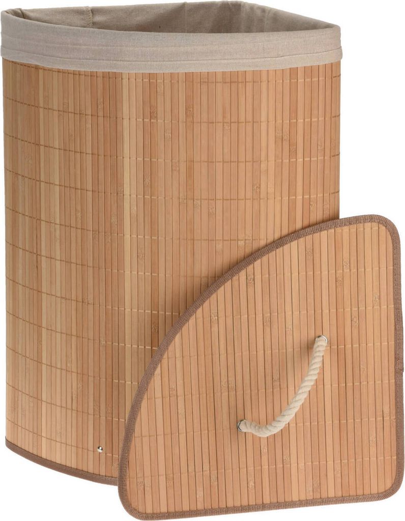 Bathroom Solutions Eck-Wäschekorb Bambus Produktbild 