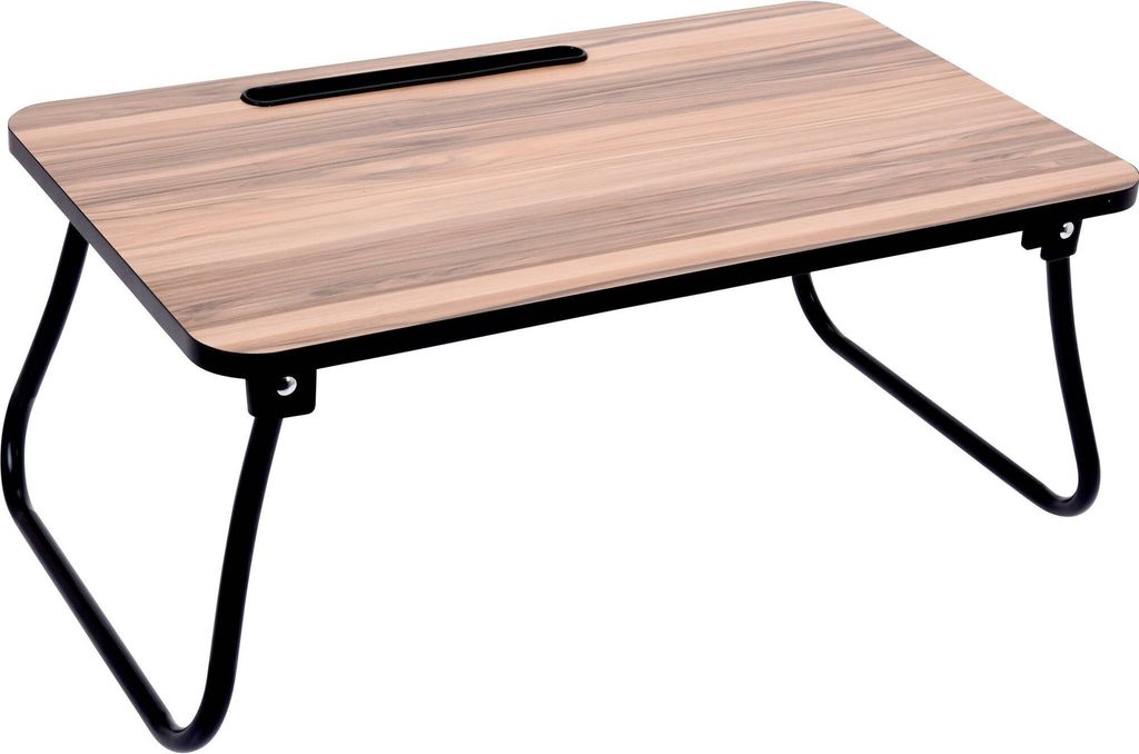 Excellent Houseware Laptoptisch Klappbar Natur und Schwarz Produktbild 