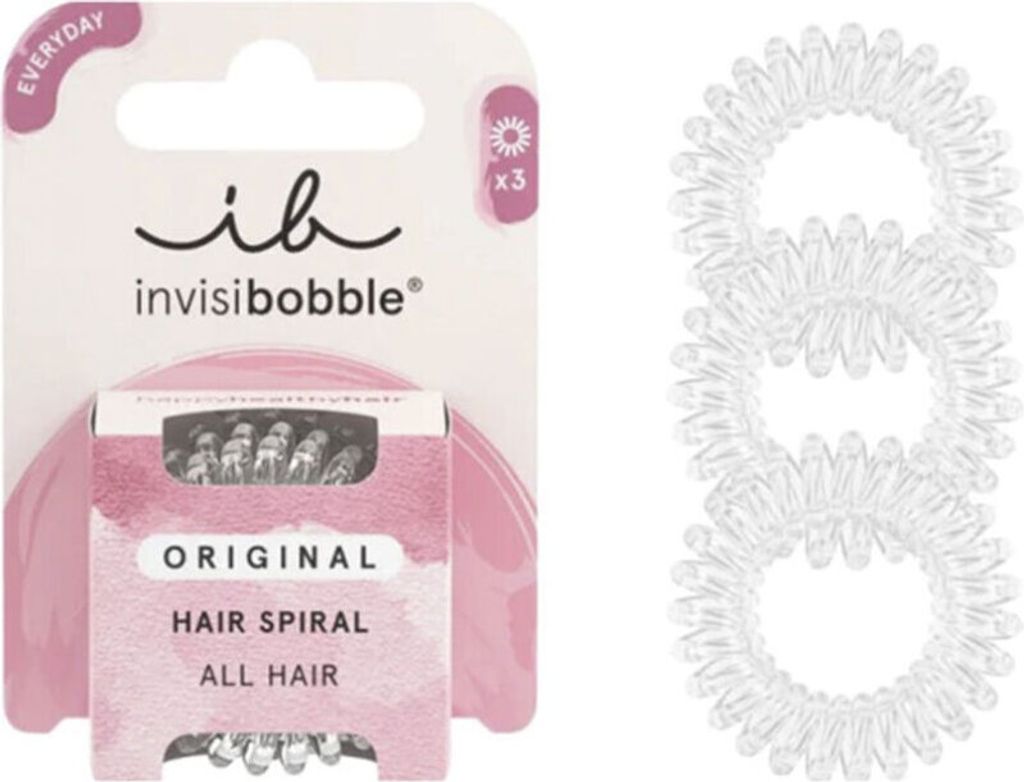 Invisibobble Crystal Clear 3 U