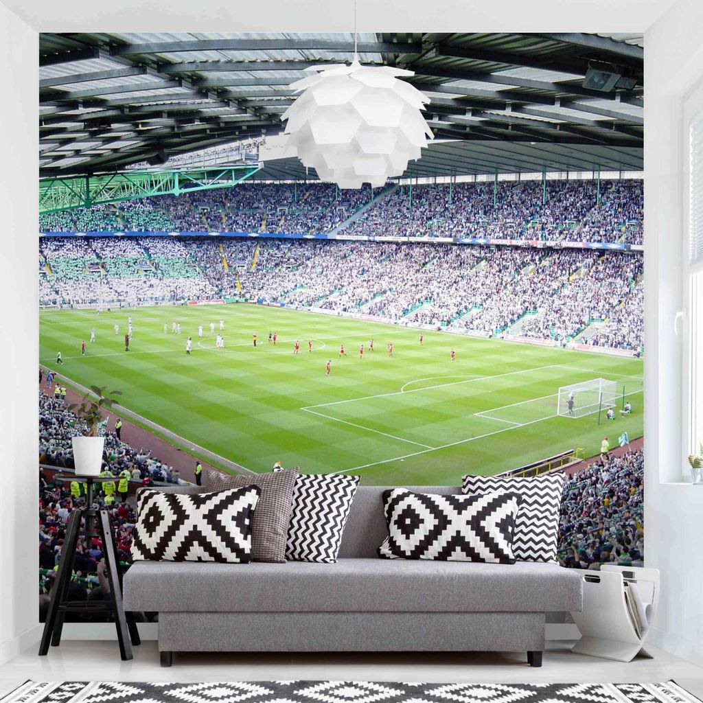 Fototapete Sport - Vliestapete - Bildtapete UV-beständig Architektur grün Motiv Wandtapete geruchsfrei