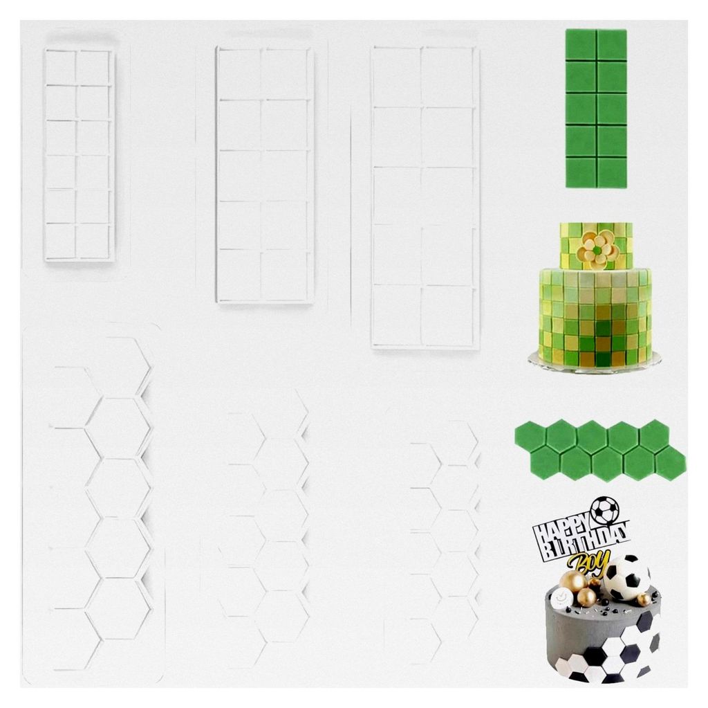 6-teiliges Set Ausstechformen Geometrische Formen für Kekse und Torten