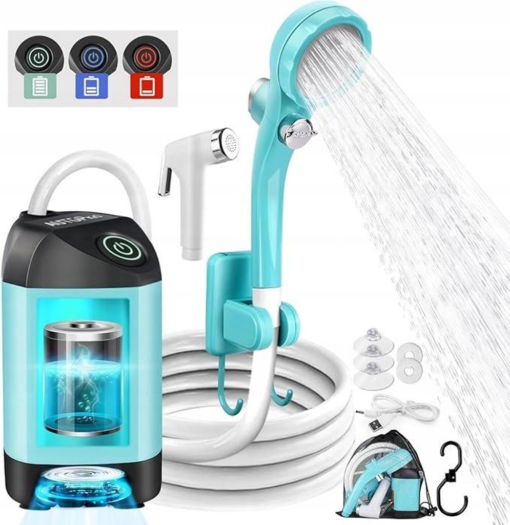 AUTOPkio Campingdusche mit Akku, 4500 mAh Produktbild 