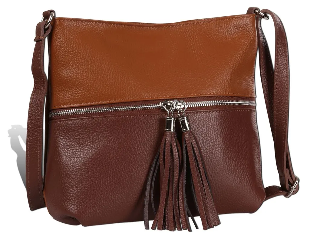 Sac bandoulière marron moyen : fini le manque de place avec Toscanto