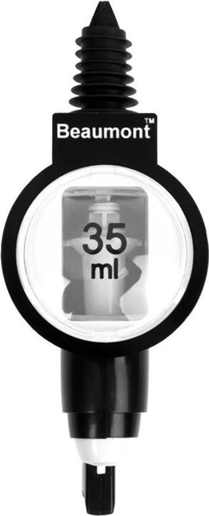 Beaumont Spirituosen-Dosierer für Flaschen, 3,5cl, in Schwarz, aus Kunststoff