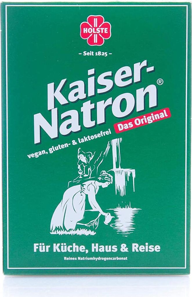 The image shows the front of a green cardboard box for Kaiser-Natron.