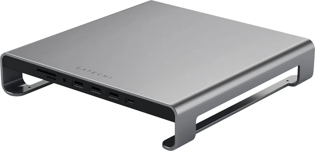 Support de moniteur avec Hub Type C Satechi Réhausseur Écran iMac Gris - 2