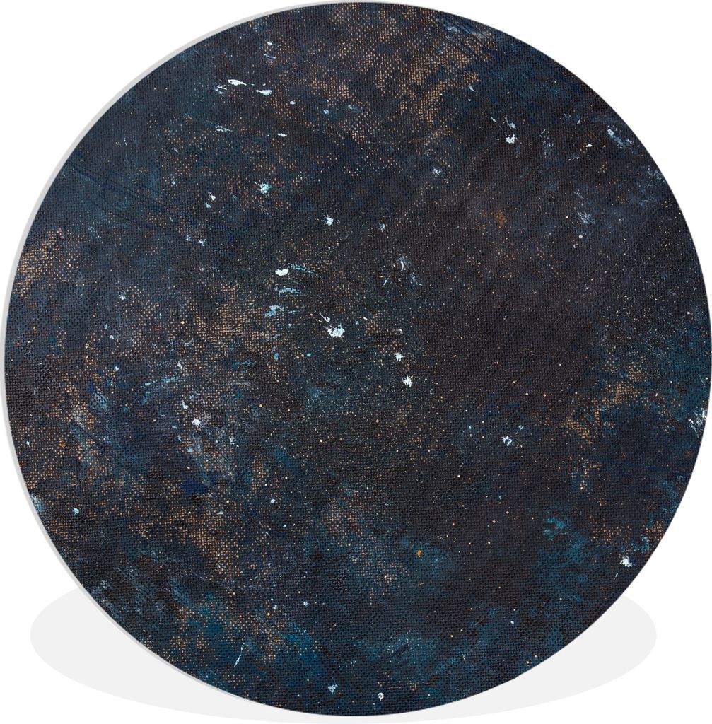 MuchoWow Rundes Wandbild - Runde Bilder Schiefer - Grau - Beton - Industriell Ø 90 cm Kreis Wanddekoration Kunststoff - Wandkreis - Wandschmuck ...