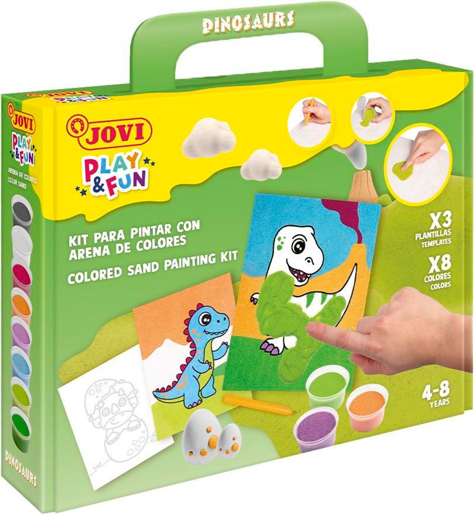 Jovi Play&Fun Sand Painting Kit - Dinosaurs