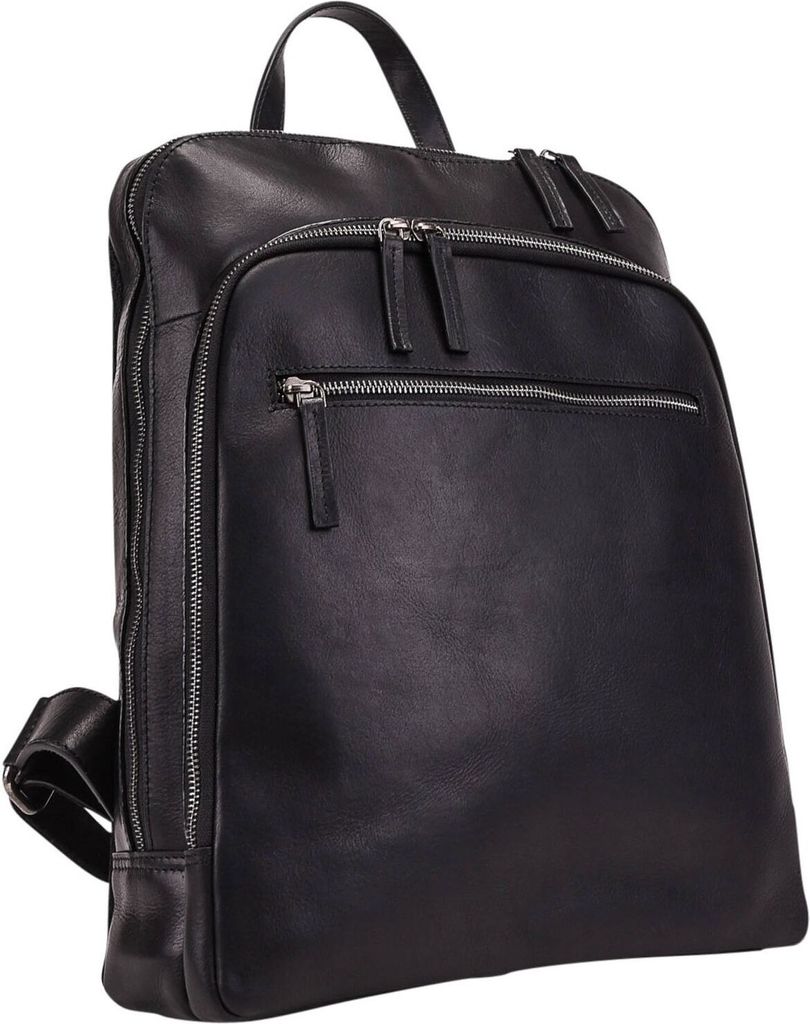 Leonhard Heyden Roma Rucksack mit Laptopfach 40 cm Farbe: Schwarz