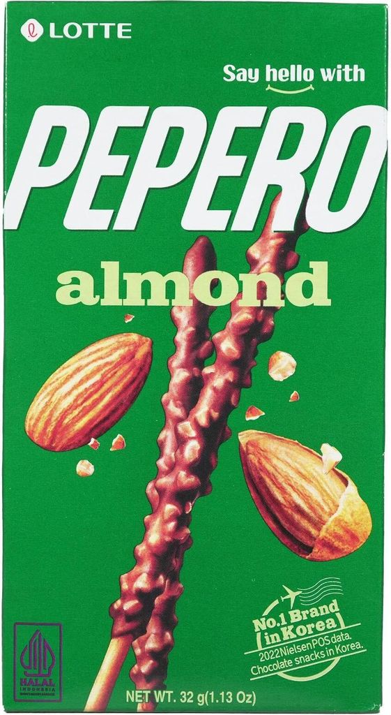 Lotte Pepero Almond Sticks 32g Produktbild 