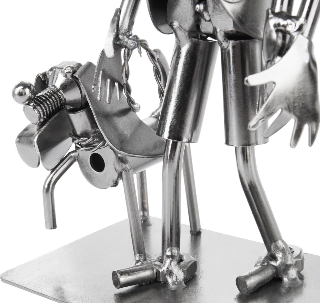 Figurine Couple En Métal BRUBAKER "Femme Sur Les Bras De L'homme" - Fait Main