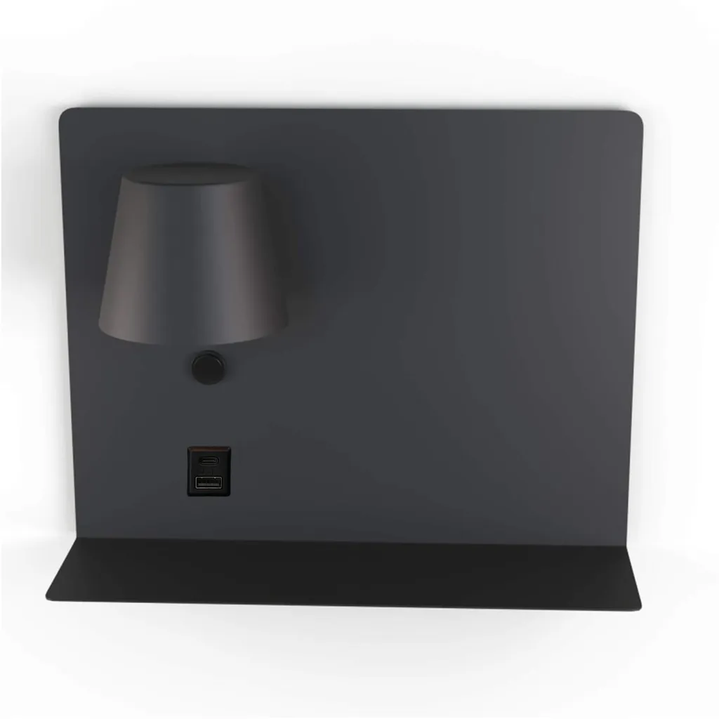Applique Murale LED 6W Orientable avec USB et Type-C Puce Osram Haute Qualité
